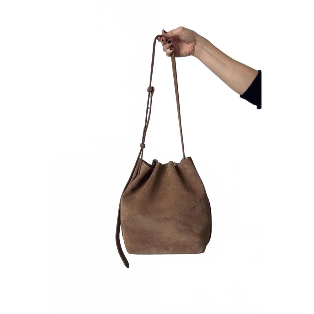 NEW AESTHER EKME women's marin supple handbag in suede date - Picture 4 of 8